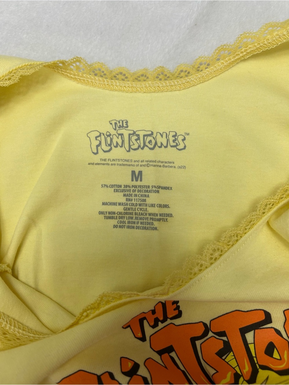 The Flintstones Graphic Semi-Cropped Tank Top size medium - Picture 3 of 3